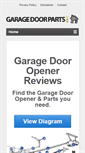 Mobile Screenshot of garagedoorpartsguide.net